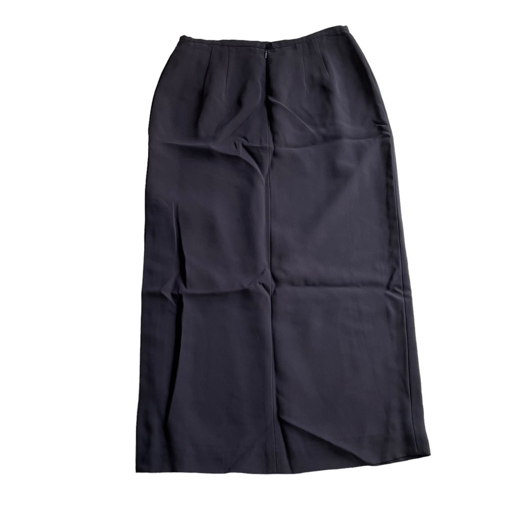 Talbots Petites Pencil Skirt Navy Blue Size 8 NWT Side Slit Office - Picture 3 of 6